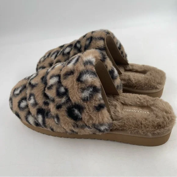 NEW! Koolaburra by UGG Women’s Starleen Abstract Leopard Fluff Slippers - Size 9 - Picture 10 of 11